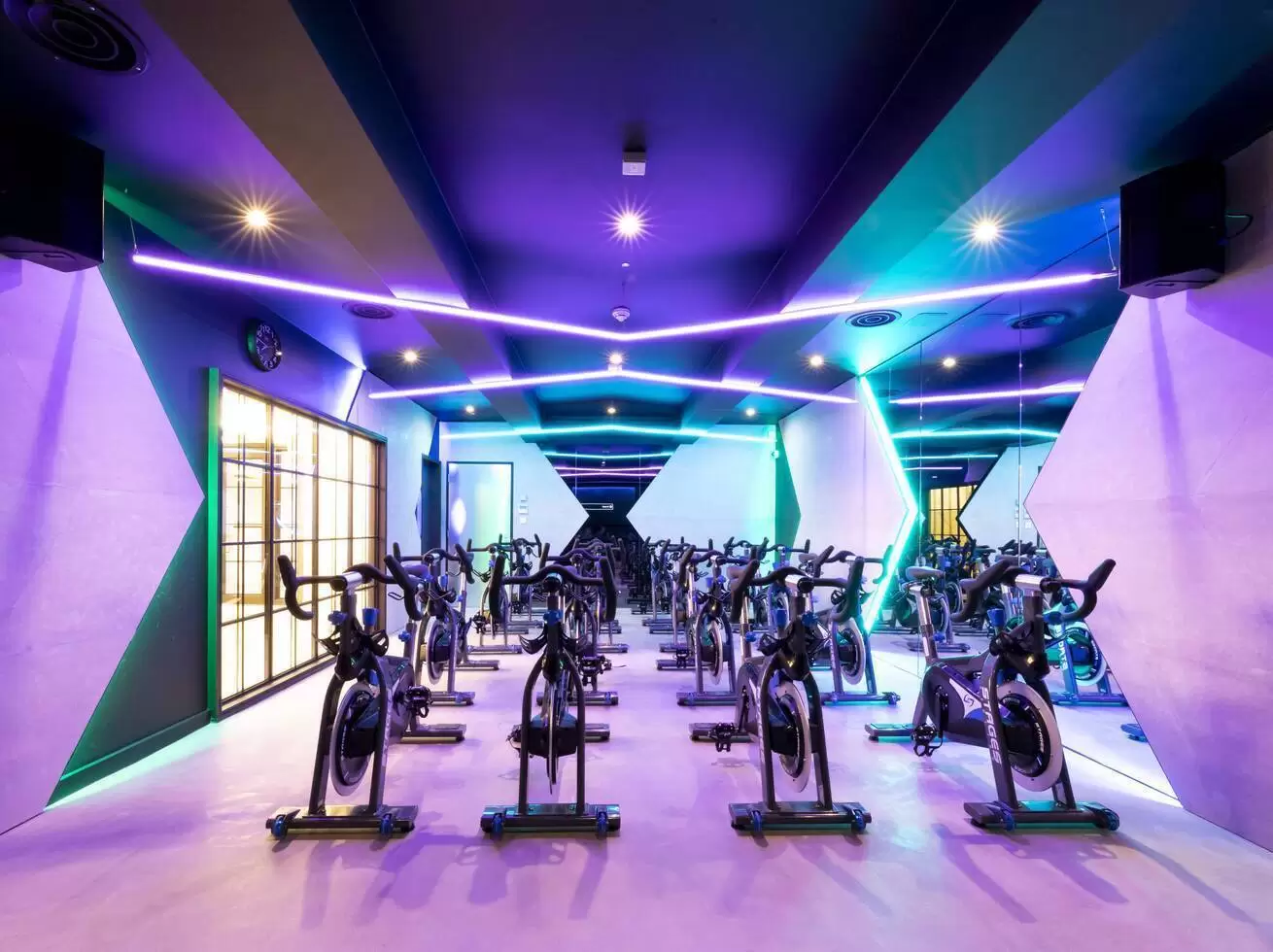 Pumped-up cycle studios