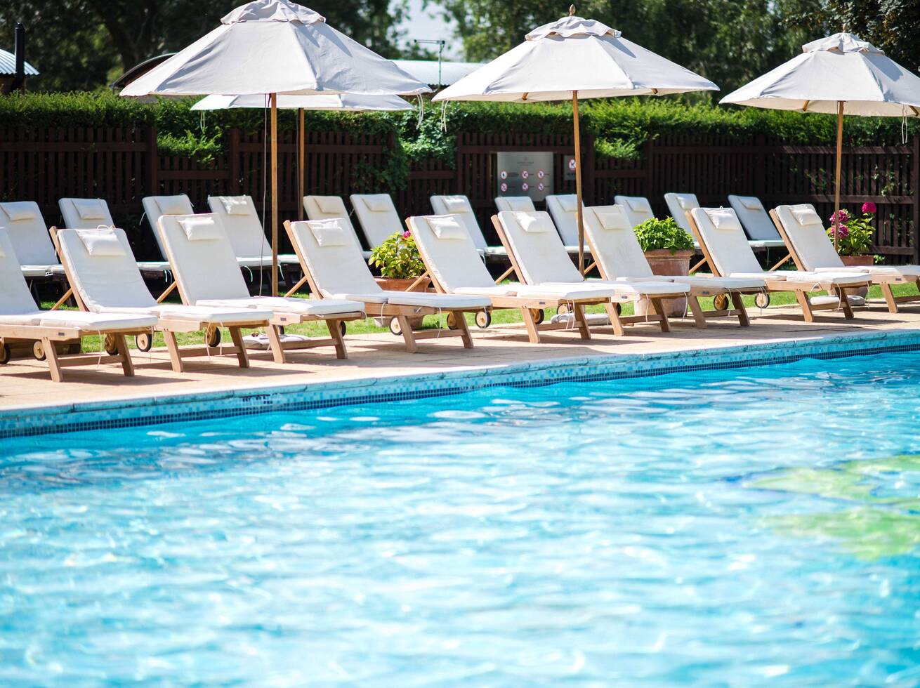 Refreshing outdoor pools